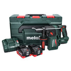 Metabo KH 18 LTX BL 24 Marteau perforateur sans fil 18 V 2,2 J SDS Plus Brushless + 2x batterie 10,0 Ah + chargeur + metaBOX