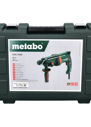 Metabo KHE 2645 Kombihammer 850 W 2,9 J SDS plus + 13 tlg. Bohrer Meißel Set + Koffer