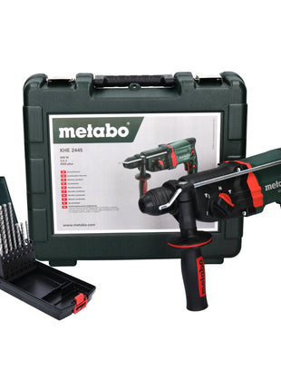 Marteau combiné Metabo KHE 2445 800 W 2,4 J SDS plus + jeu de 7 forets + coffret