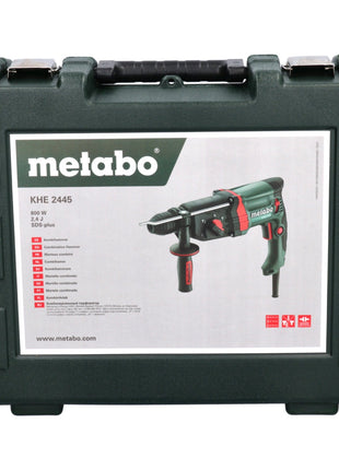 Marteau combiné Metabo KHE 2445 800 W 2,4 J SDS plus + jeu de 7 forets + coffret