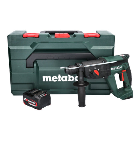 Metabo KH 18 LTX 24 akumulatorowy młot udarowo-obrotowy 18 V 2,1 J SDS plus + 1x akumulator 4,0 Ah + metaBOX - bez ładowarki