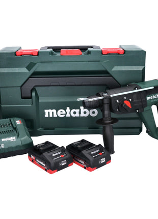 Metabo KH 18 LTX 24 Akku Kombihammer 18 V 2,1 J SDS plus + 2x Akku 4,0 Ah + Ladegerät + metaBOX ( 601712800 ) - Toolbrothers