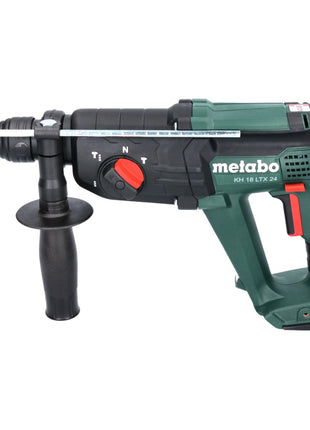 Metabo KH 18 LTX 24 Marteau perforateur burineur sans fil 18 V 2,1 J SDS plus + 2x Batterie 4,0 Ah + Ladegert + metaBOX