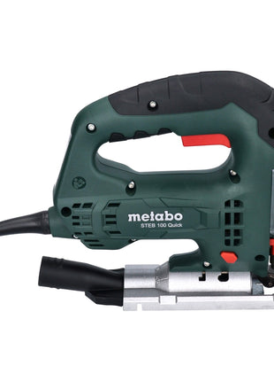 Metabo STEB 100 Quick Stichsäge 710 W 100 mm ( 601110000 ) + 10 tlg. Sägeblatt Set ( 623599000 ) - Toolbrothers