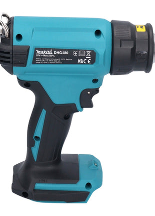 Makita DHG 180 Z Akku Heißluftgebläse 18 V 550 °C Solo - ohne Akku, ohne Ladegerät - Toolbrothers