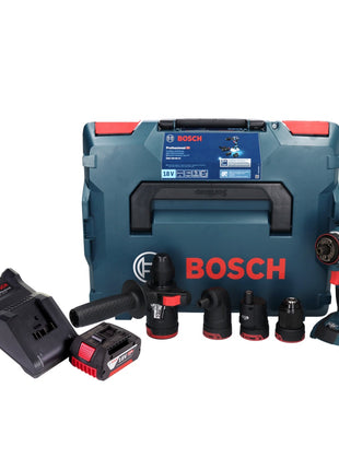 Bosch GSR 18V-60 FC Professional Akku Bohrschrauber 18 V 60 Nm Brushless + 1x Akku 4,0 Ah + Ladegerät + Aufsätze + L-Boxx - Toolbrothers