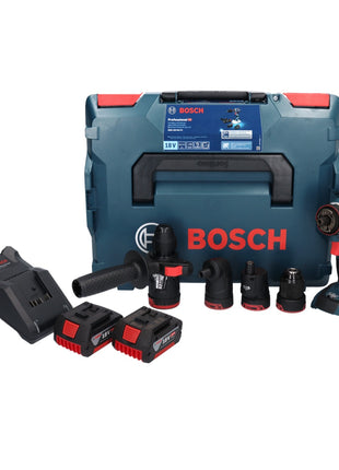 Bosch GSR 18V-60 FC Professional Akku Bohrschrauber 18 V 60 Nm Brushless + 2x Akku 5,0 Ah + Ladegerät + Aufsätze + L-Boxx - Toolbrothers