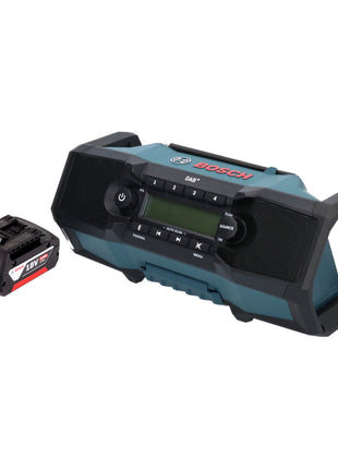 Bosch GPB 18V-2 SC Radio de chantier professionnelle sur batterie 18 V DAB+ Bluetooth AUX + 1x batterie 4,0 Ah - sans chargeur