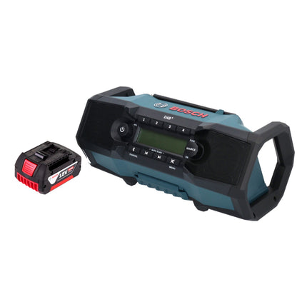 Bosch GPB 18V-2 SC Radio de chantier professionnelle sur batterie 18 V DAB+ Bluetooth AUX + 1x batterie 4,0 Ah - sans chargeur
