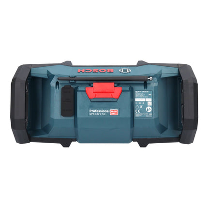 Bosch GPB 18V-2 SC Radio de chantier professionnelle sur batterie 18 V DAB+ Bluetooth AUX + 1x batterie 5,0 Ah - sans chargeur