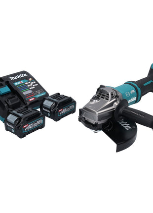 Meuleuse d'angle sur batterie Makita GA 038 GA2 40 V max. 230 mm sans balais XGT + 2x batteries 2,0 Ah + chargeur