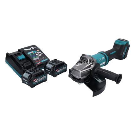 Meuleuse d'angle sur batterie Makita GA 038 GA2 40 V max. 230 mm sans balais XGT + 2x batteries 2,0 Ah + chargeur