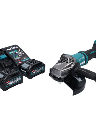 Amoladora angular a batería Makita GA 038 GM2 40 V máx. 230 mm sin escobillas XGT + 2x baterías 4,0 Ah + cargador