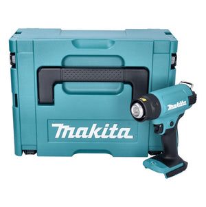 Makita DHG 180 Zj Pistolet à air chaud sans fil 550 °C 18V + Coffret Makpac - Sans Batterie, Sans Chargeur