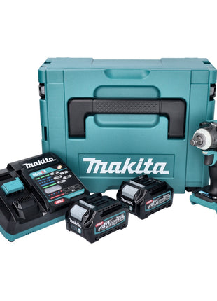 Makita TW 004 GD201 clé à chocs sans fil 40 V max. 1/2" 350 Nm XGT Brushless + 2x batterie 2,5 Ah + chargeur + Makpac