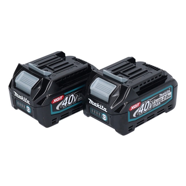 Jeu de batteries Makita 2x batterie Li-Ion BL 4020 40 V max. 2,0 Ah XGT (2x 191L29-0) classe de protection IP64 avec affichage LED