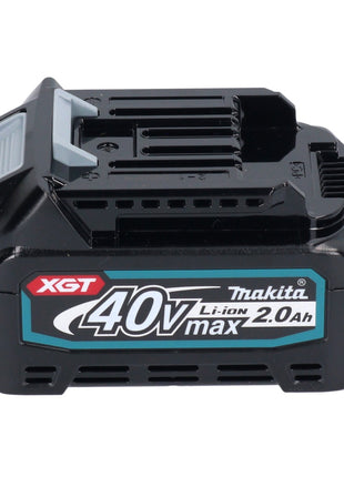 Kit de fuente de alimentación Makita 2x batería BL 4020 40 V máx. 2,0 Ah XGT (2x 191L29-0) + cargador DC 40 RA (191E07-8)