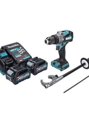 Perceuse à percussion sans fil Makita HP 001 GA2 40 V max. 140 Nm XGT Brushless + 2x batteries 2,0 Ah + chargeur