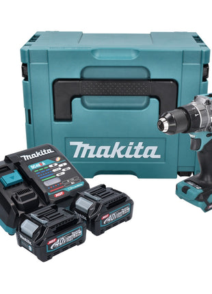 Perceuse à percussion sur batterie Makita HP 001 GA201 40 V max. 140 Nm XGT Brushless + 2x batterie 2,0 Ah + chargeur + Makpac