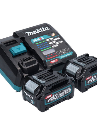 Perceuse à percussion sur batterie Makita HP 001 GA201 40 V max. 140 Nm XGT Brushless + 2x batterie 2,0 Ah + chargeur + Makpac