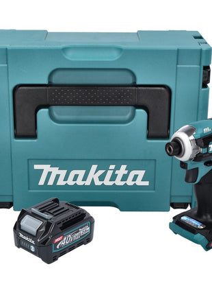 Makita TD 001 GA101 Clé à chocs sans fil 40 V max. 220 Nm 1/4" XGT Brushless + 1x batterie 2,0 Ah + Makpac - sans chargeur