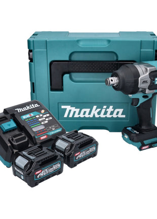 Makita TW 001 GA201 Llave de impacto inalámbrica 40 V máx. 1800 Nm Brushless XGT + 2x batería 2,0 Ah + cargador + Makpac