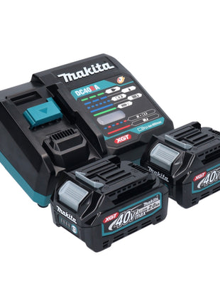 Perceuse à percussion sans fil Makita HP 002 GA2 40 V max. 64 Nm sans balais + 2 batteries 2,0 Ah + chargeur