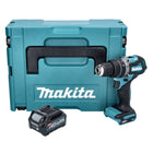 Makita HP 002 GA101 perceuse à percussion sans fil 40 V max. 64 Nm sans balais + 1x batterie 2,0 Ah + Makpac - sans chargeur