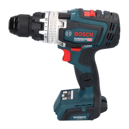 Bosch GSB 18V-150 C Professional Perceuse-visseuse à percussion sans fil 18 V 150 Nm ( 06019J5102 ) Biturbo Brushless + L-Boxx - sans batterie, sans chargeur