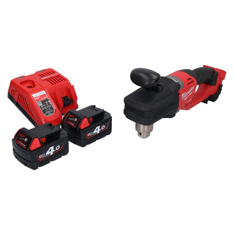 Milwaukee M18 CRAD2-402 Perceuse d'angle sans fil 30Nm Brushless 18V + 2x Batteries 4,0Ah + Chargeur