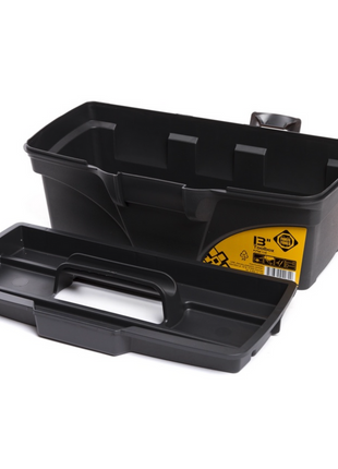 FORTE Tools Toolbox in 16,5x13,6x32 cm, Werkzeugkoffer, Koffer mit Metall-Laschen und internen Organizer, herausnehmbar, abschließbar ( 000051144545 ) - Toolbrothers