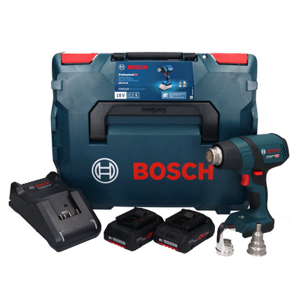 Bosch GHG 18V-50 Professional Akku Heissluftgebläse 18 V 300° C / 500° C + 2x ProCORE Akku 4,0 Ah + Ladegerät + L-Boxx - Toolbrothers