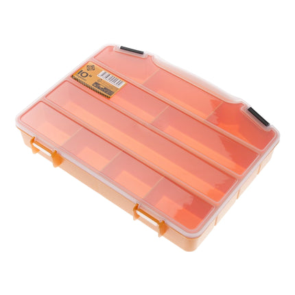 FORTE Tools Box ORG-10 Organisateur de rangement pour petites pièces ( 000051144705 ) 251 x 200 x 44 mm avec 10 compartiments pour clous vis chevilles outils à main