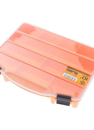 FORTE Tools Box ORG-10 Organizador Almacenamiento de piezas pequeñas (000051144705) 251 x 200 x 44 mm con 10 compartimentos para clavos, tornillos, tacos y herramientas manuales