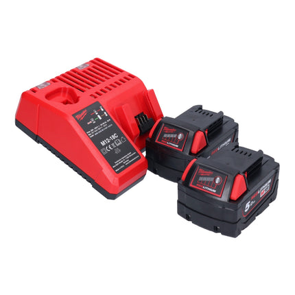 Milwaukee M18 BPD-502 Perceuse à percussion sans fil 60Nm 18V + 2x Batteries 5,0Ah + Chargeur