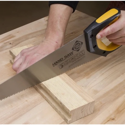 FORTE Tools Scie égoïne 60cm Premium, Scie à main avec poignée ergonomique en caoutchouc, Scie pour bois, stratifiés, etc., avec denture spéciale de groupe Made in Sweden (000051083427)