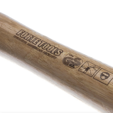 FORTE TOOLS Marteau de serrurier avec manche en bois, poids de tête 2000 g, marteau avec manche en bois, outil premium, forgé, cale double anneau, tête peinte (000051151037)