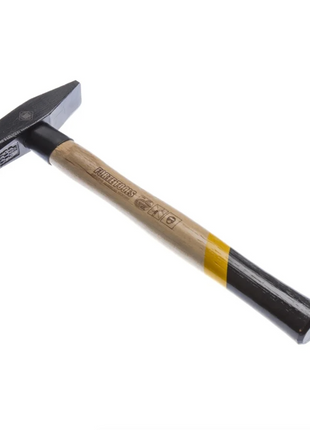 FORTE TOOLS Marteau de serrurier - Manche en bois - Poids de la tête 300 g - Outil premium, forgé - Clavette annulaire - Tête laquée (000051151021)