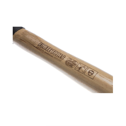 FORTE TOOLS Marteau de serrurier - Manche en bois - Poids de la tête 300 g - Outil premium, forgé - Clavette annulaire - Tête laquée (000051151021)