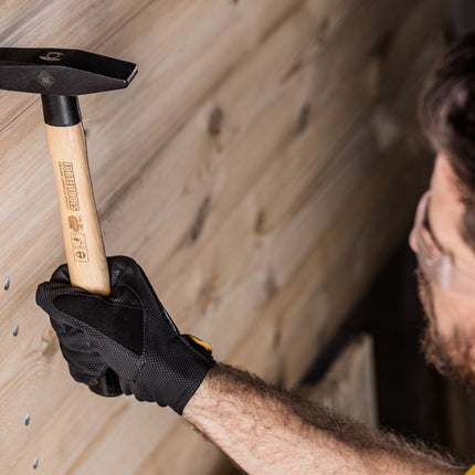 FORTE TOOLS Marteau de serrurier - Manche en bois - Poids de la tête 300 g - Outil premium, forgé - Clavette annulaire - Tête laquée (000051151021)