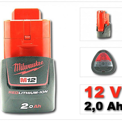 Milwaukee M12 BDD 202C 12V Li-ion Akku-Bohrschrauber + 2x Milwaukee Akku, Ladegerät, Koffer - Toolbrothers