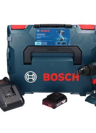 Bosch Professional GSB 18V-55 Perceuse-visseuse à percussion sans fil 55Nm 18V Brushless + 1x Batterie 2,0Ah + chargeur + Coffret L-Boxx