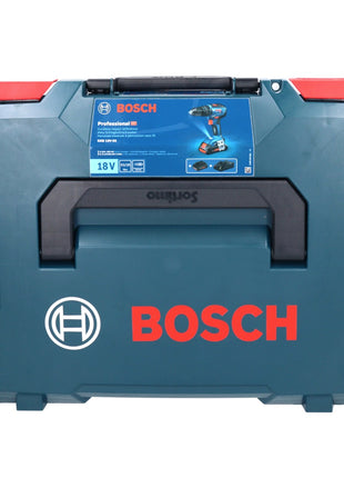 Bosch GSB 18V-55 Taladro percutor inalámbrico profesional 18 V 55 Nm sin escobillas + 1x batería 4,0 Ah + L-Boxx - sin cargador