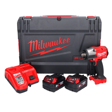 Milwaukee M18 FMTIW2F12-602X Akku Schlagschrauber 18 V 745 Nm 1/2" Brushless + 2x Akku 6,0 Ah + Ladegerät + HD Box