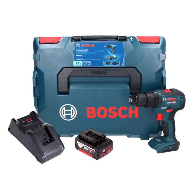 Bosch GSB 18V-55 Professional Perceuse-visseuse à percussion sans fil 18 V 55 Nm Brushless + 1x batterie 4,0 Ah + chargeur + L-Boxx