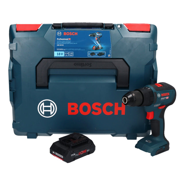 Bosch GSB 18V-55 Professional Perceuse-visseuse à percussion sans fil 18 V 55 Nm Brushless + 1x batterie ProCORE 4,0 Ah + L-Boxx - sans chargeur