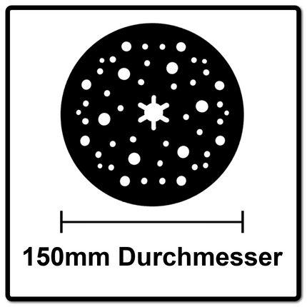 Mirka Abranet jeu de poignées pour disques abrasifs 2x 150 mm dur (2x 8292605021)