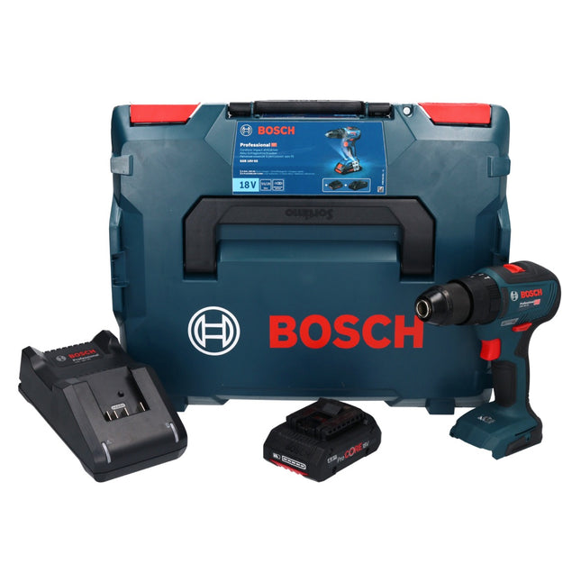 Bosch GSB 18V-55 Professional Perceuse-visseuse à percussion sans fil 18 V 55 Nm Brushless + 1x batterie ProCORE 4,0 Ah + chargeur + L-Boxx