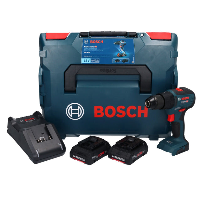 Bosch GSB 18V-55 Professional Perceuse-visseuse à percussion sans fil 18 V 55 Nm Brushless + 2x batterie ProCORE 4,0 Ah + chargeur + L-Boxx ( 06019H5304 )