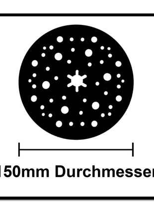 Mirka Abranet jeu de poignées pour disques abrasifs 3 pièces 150 mm dur/moyen/doux.